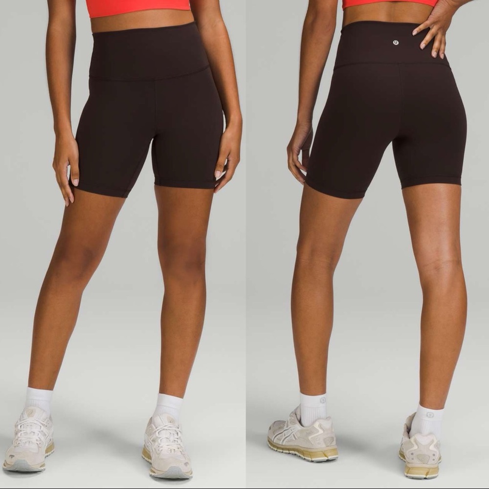 NWOT Lululemon Wunder Train High Rise Bike Short - French Press